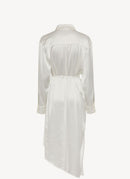 Acne Studios - Robe Chemise Delilah H Sat - White - Femme