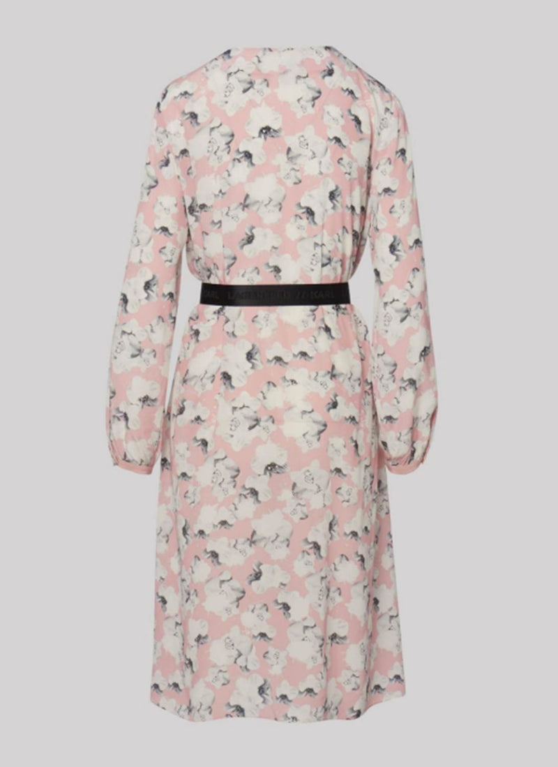 Karl Lagerfeld - Robe Chemise Midi Orchid - Misty Rose - Femme