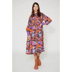 Vestido Camisero Purple Country - Multicolor