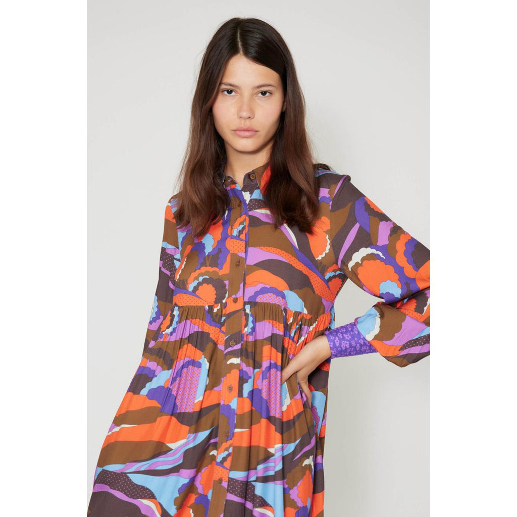 Vestido Camisero Purple Country - Multicolor