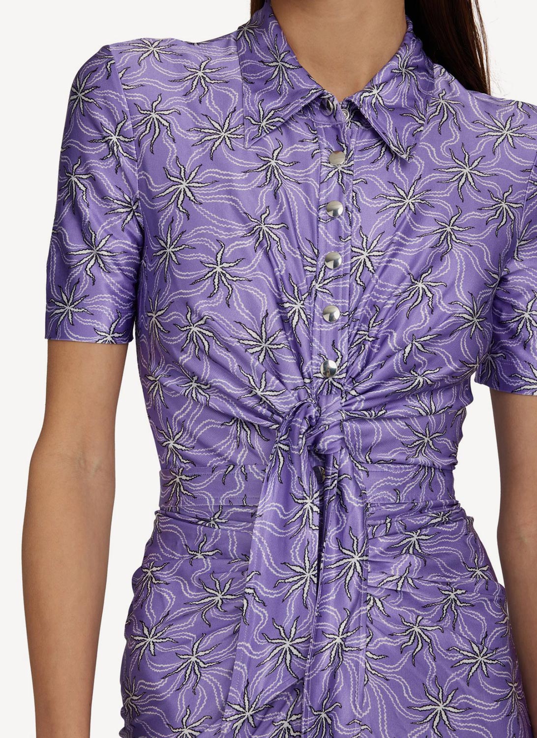 Rabanne - Vestido Camisero - Violeta - Mujer