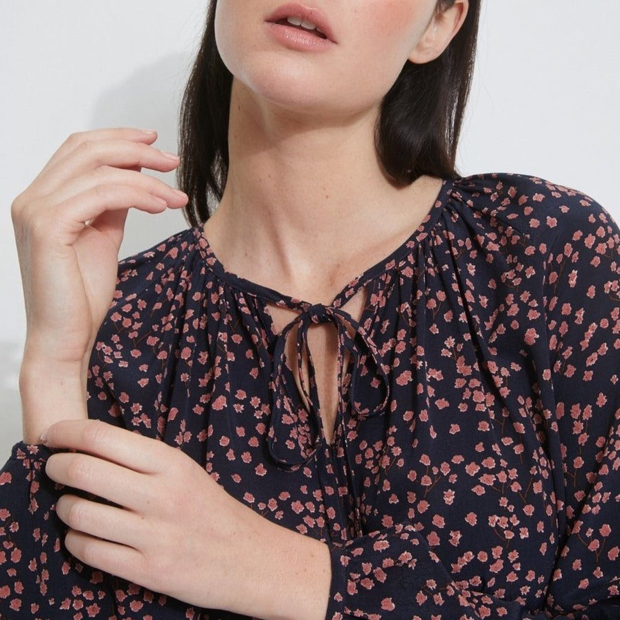Robe Courte Imprimé Myosotis - Imprimé Myosotis - Femme