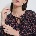 Robe Courte Imprimé Myosotis - Imprimé Myosotis - Femme