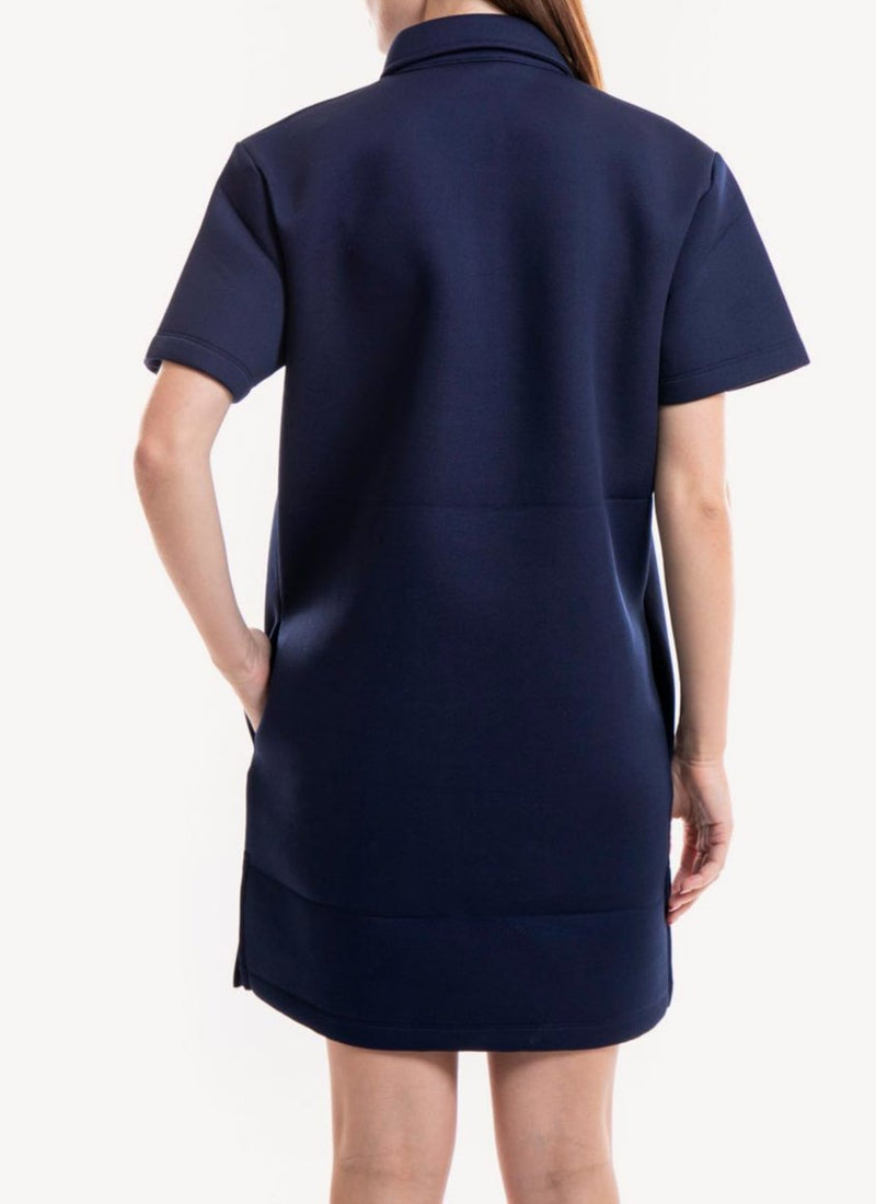 Nina Ricci - Robe Structurée - Bleu Marine - Femme