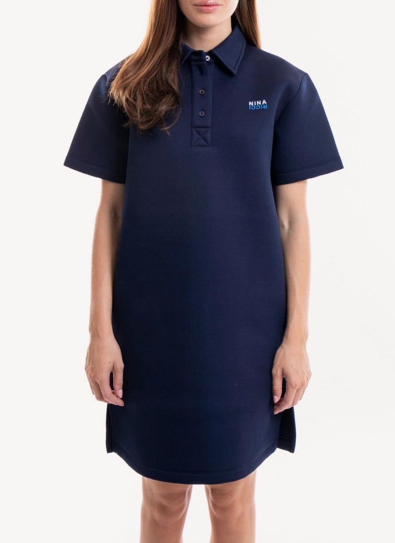 Nina Ricci - Robe Structurée - Bleu Marine - Femme