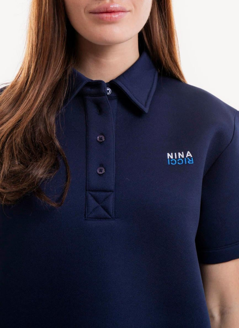 Nina Ricci - Robe Structurée - Bleu Marine - Femme