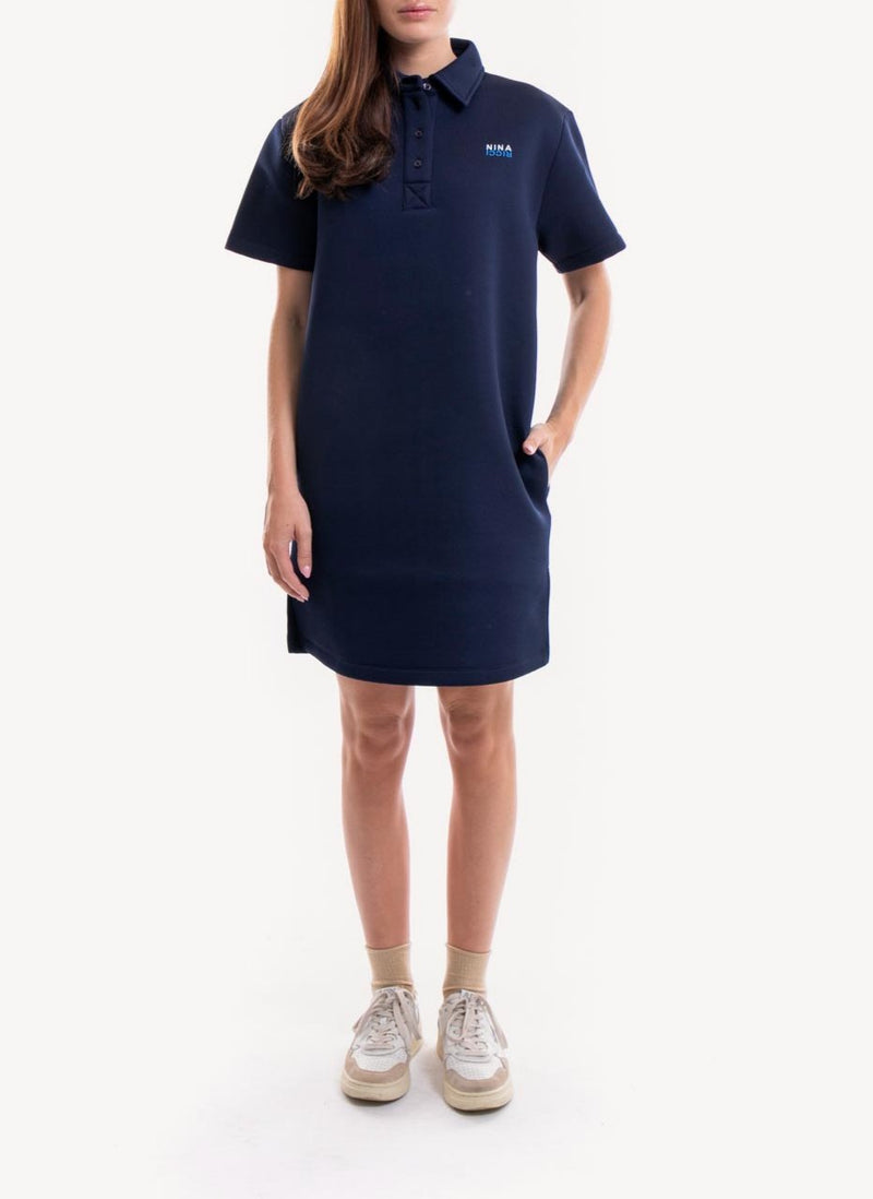 Nina Ricci - Robe Structurée - Bleu Marine - Femme