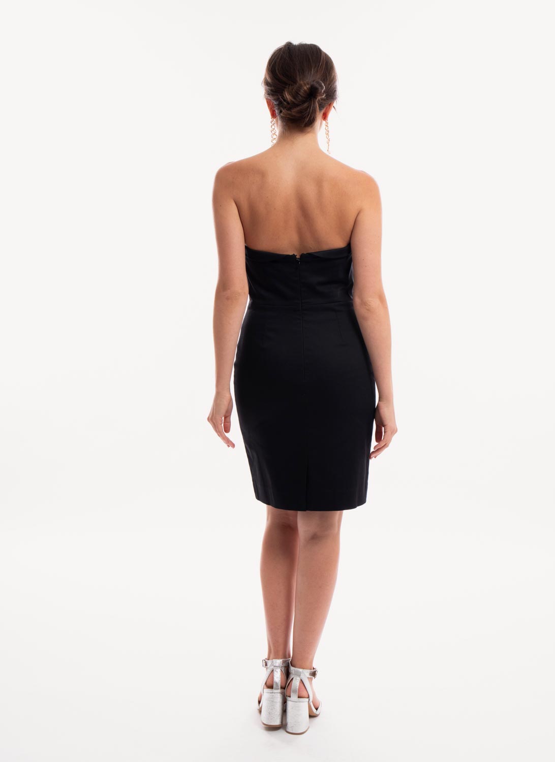 Caroll - Vestido Elise - Negro Liso - Mujer