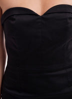 Caroll - Vestido Elise - Negro Liso - Mujer