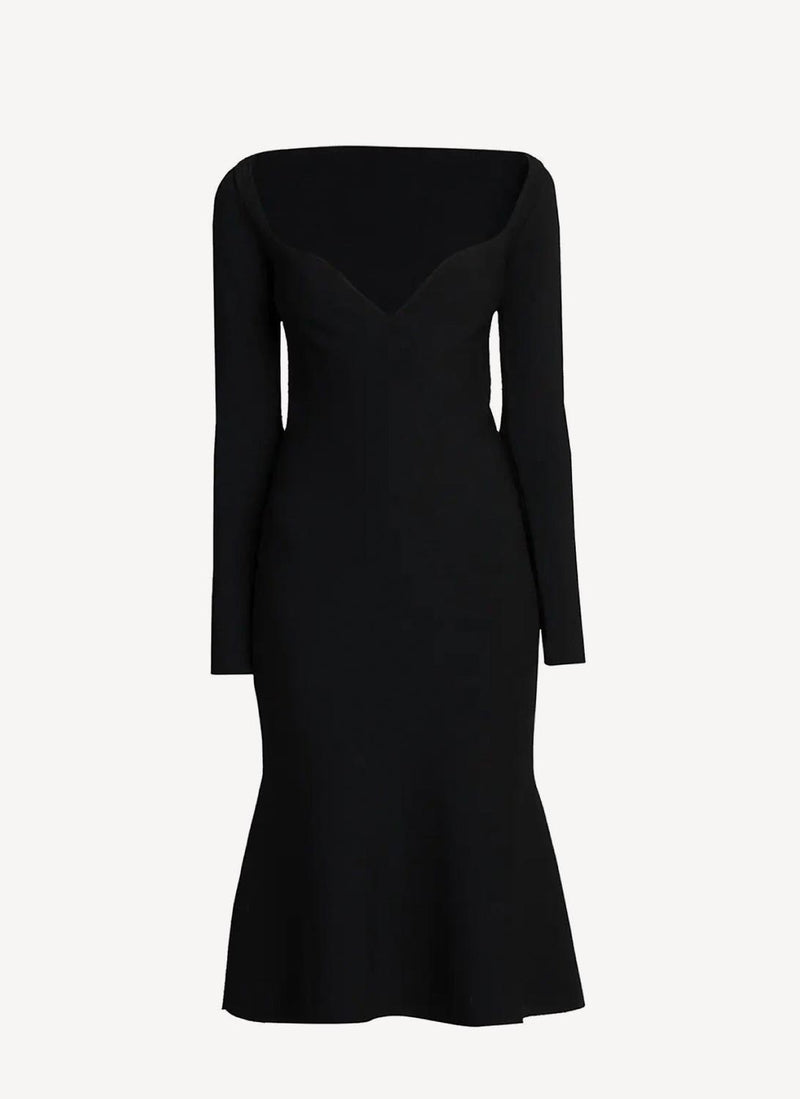 Stella Mccartney - Robe En Maille Compact - Noir - Femme