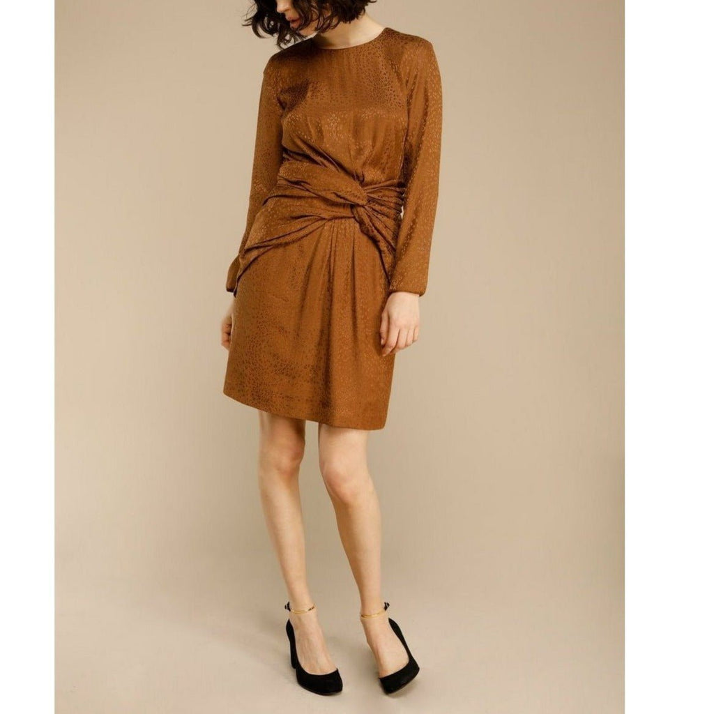 Eve Dress - Leopard Jacquard