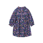 Pigekjole med blomsterprint Indigo