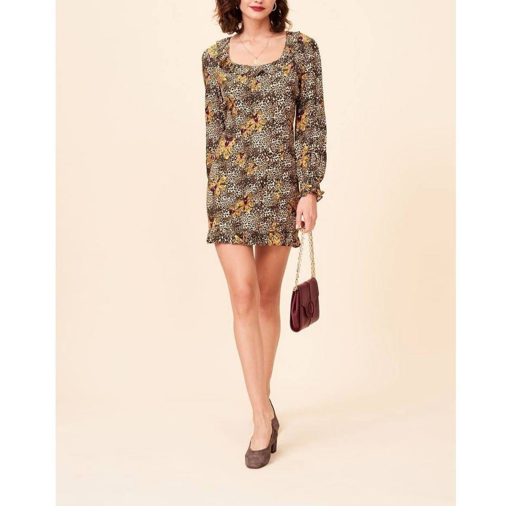 Gaspard Dress - Fawn Print