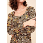 Gaspard Dress - Fawn Print