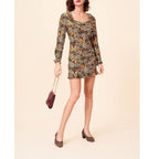 Gaspard Dress - Fawn Print