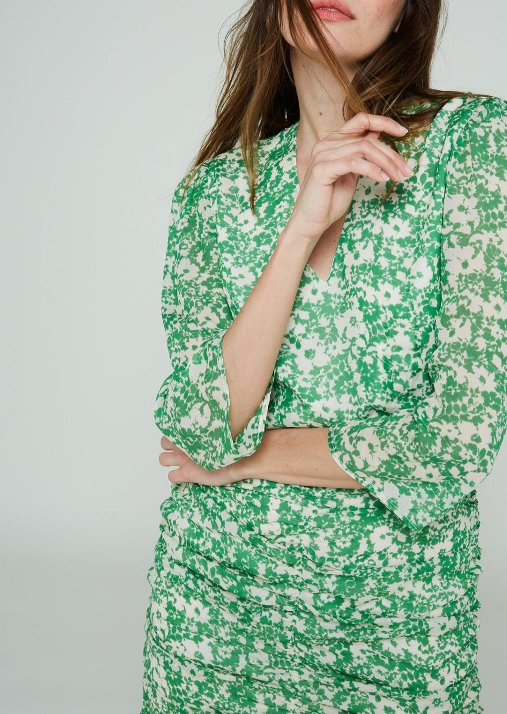 Modetrotter - Robe Genna Kelso - Vert
