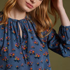 Robe Imprimé Baies - Bleu Imprimé Baies - Femme