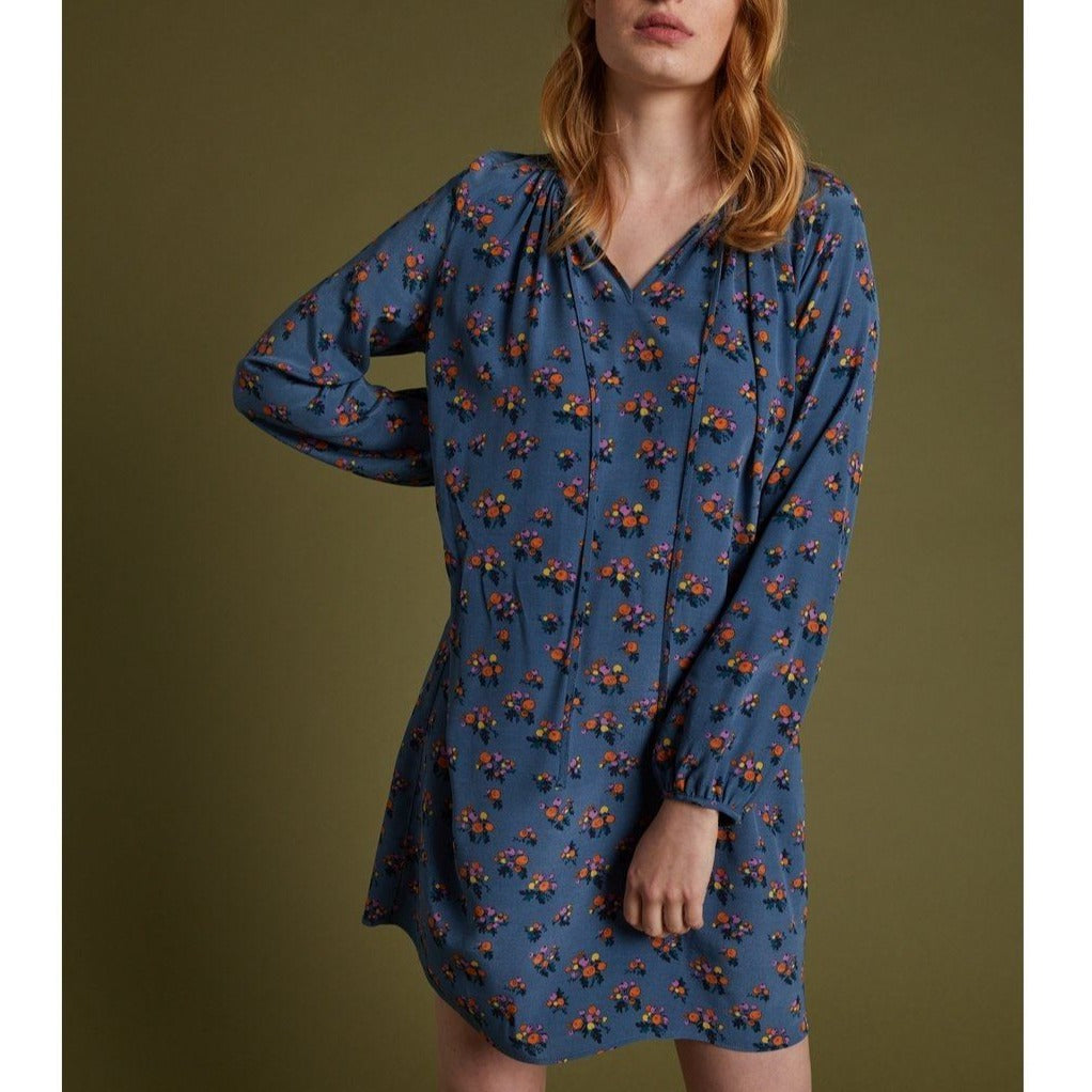 Robe Imprimé Baies - Bleu Imprimé Baies - Femme