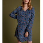 Robe Imprimé Baies - Bleu Imprimé Baies - Femme