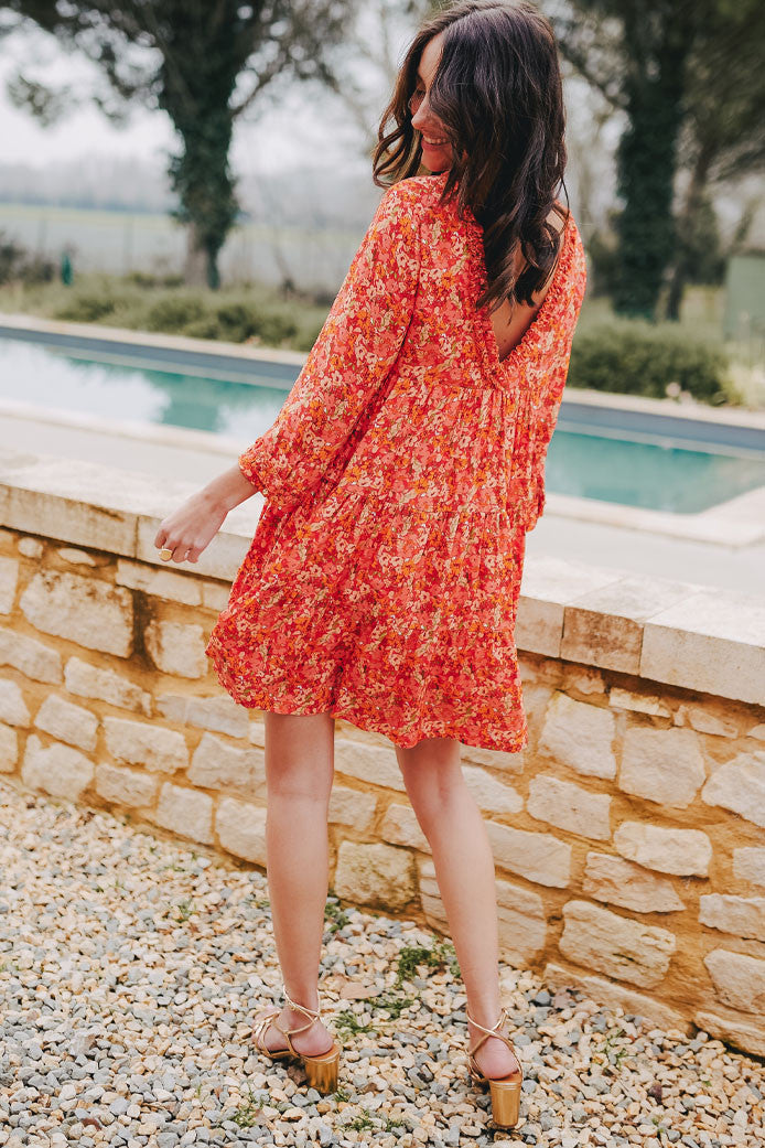 VESTIDO ISSA LISERON CORAL