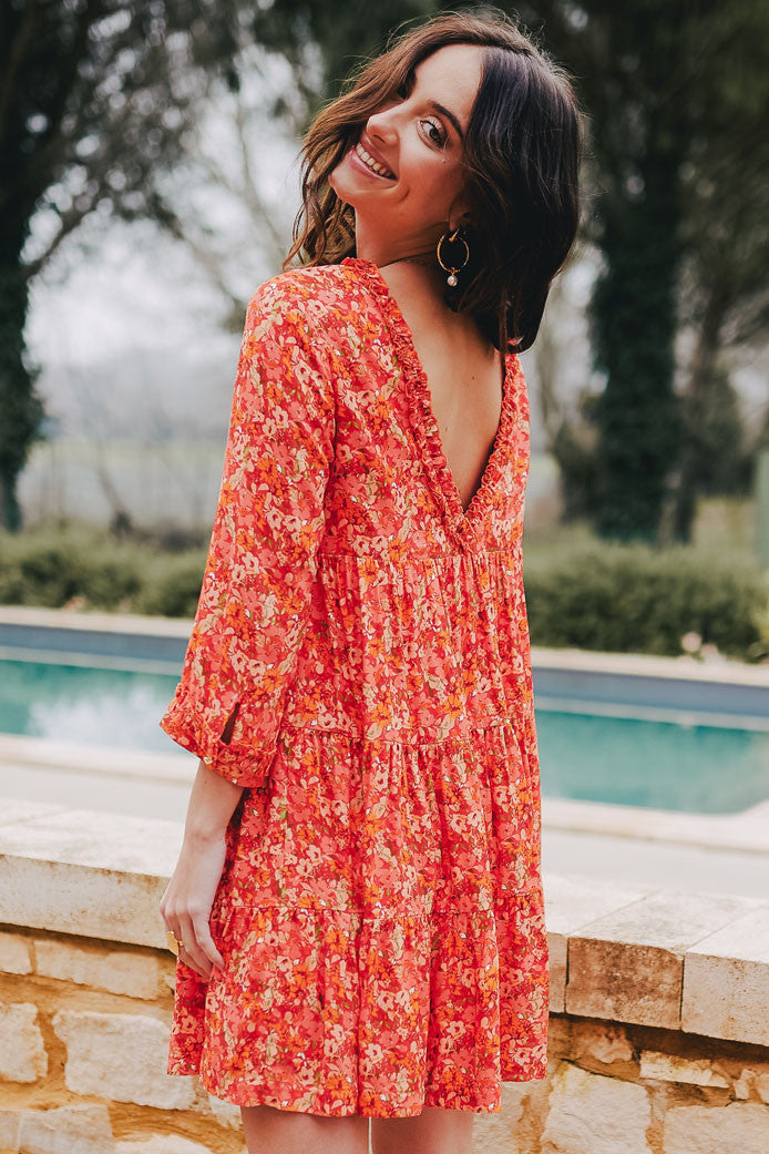 VESTIDO ISSA LISERON CORAL