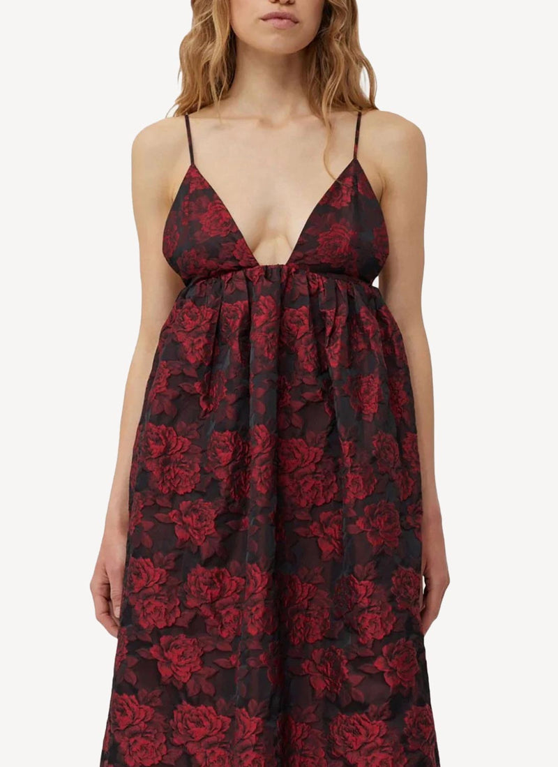 Sélection PAP Luxe - Ganni - Vestido - Rojo - Mujer