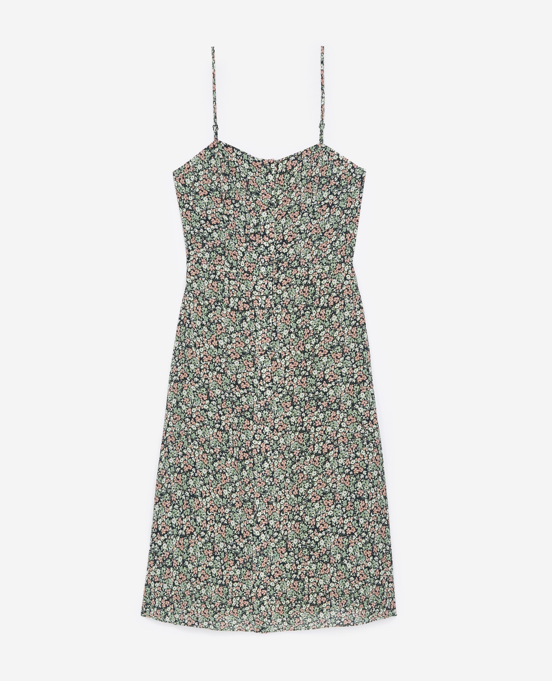 Long Flowy Sleeveless Printed Dress - Women