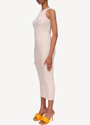 Nina Ricci - Robe Midi Côtelée - Nude - Femme