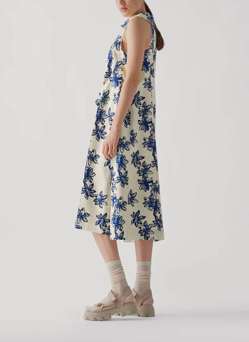 Nina Ricci - Robe À Motif Floral - Beurre, Bleu - Femme