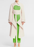 Nina Ricci - Robe Midi Côtelée - Vert Pomme - Femme