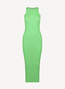 Nina Ricci - Robe Midi Côtelée - Vert Pomme - Femme