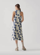 Nina Ricci - Robe À Motif Floral - Beurre, Bleu - Femme