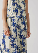 Nina Ricci - Robe À Motif Floral - Beurre, Bleu - Femme