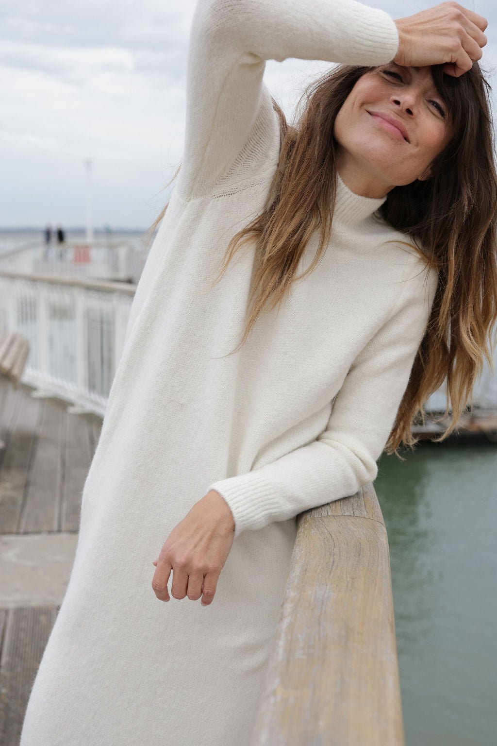 Plume Paris - Uma Knit Dress - Ecru