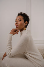 Plume Paris - Uma Knit Dress - Ecru