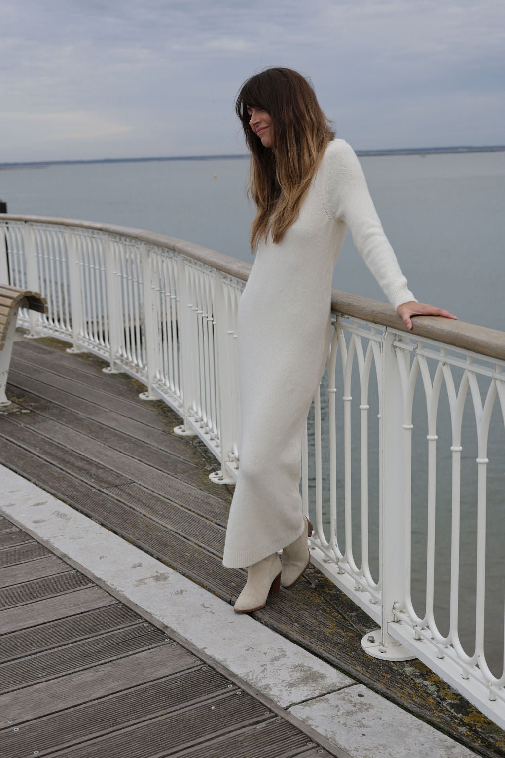 Plume Paris - Uma Knit Dress - Ecru