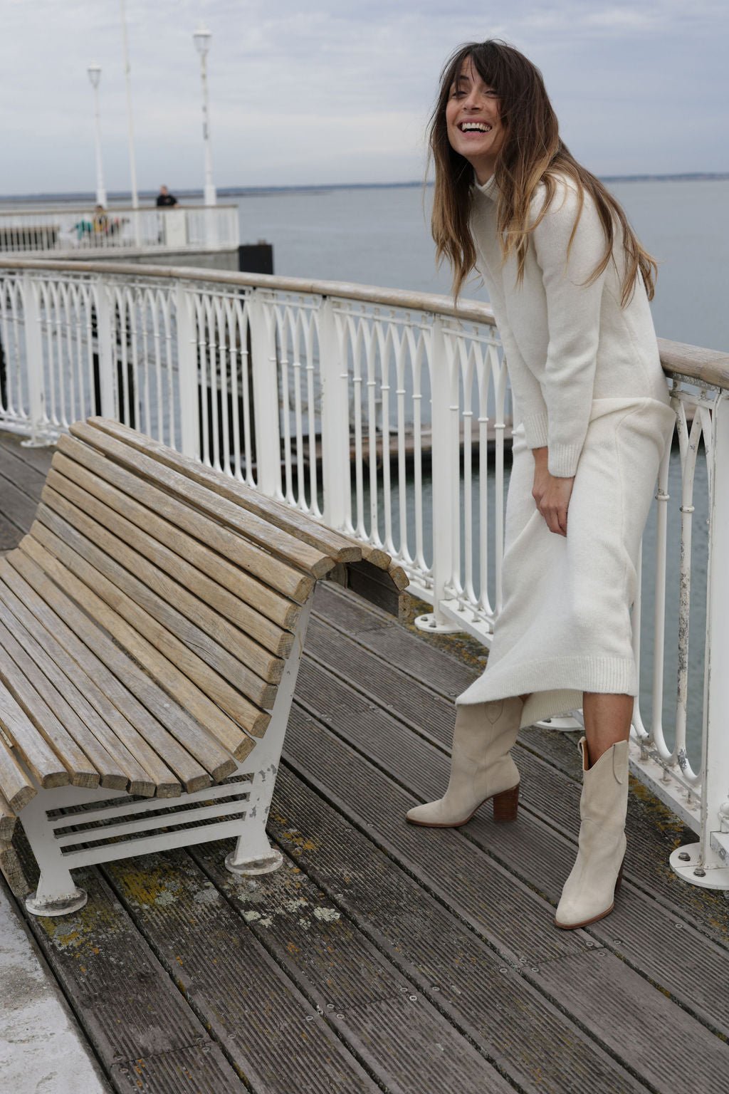 Plume Paris - Uma Knit Dress - Ecru