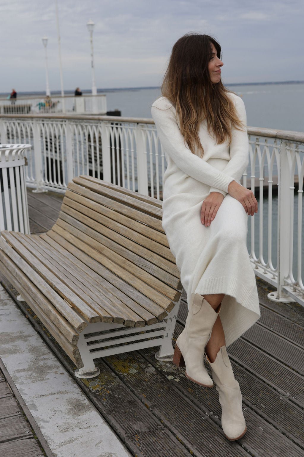 Plume Paris - Uma Knit Dress - Ecru