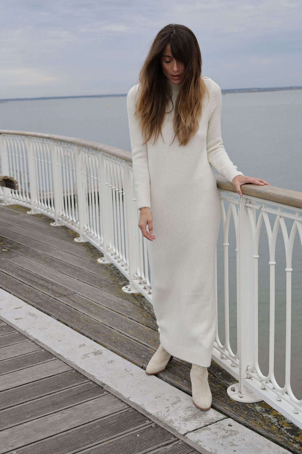 Plume Paris - Uma Knit Dress - Ecru