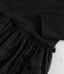 Long Sleeve Dress - Black / Gold - Women