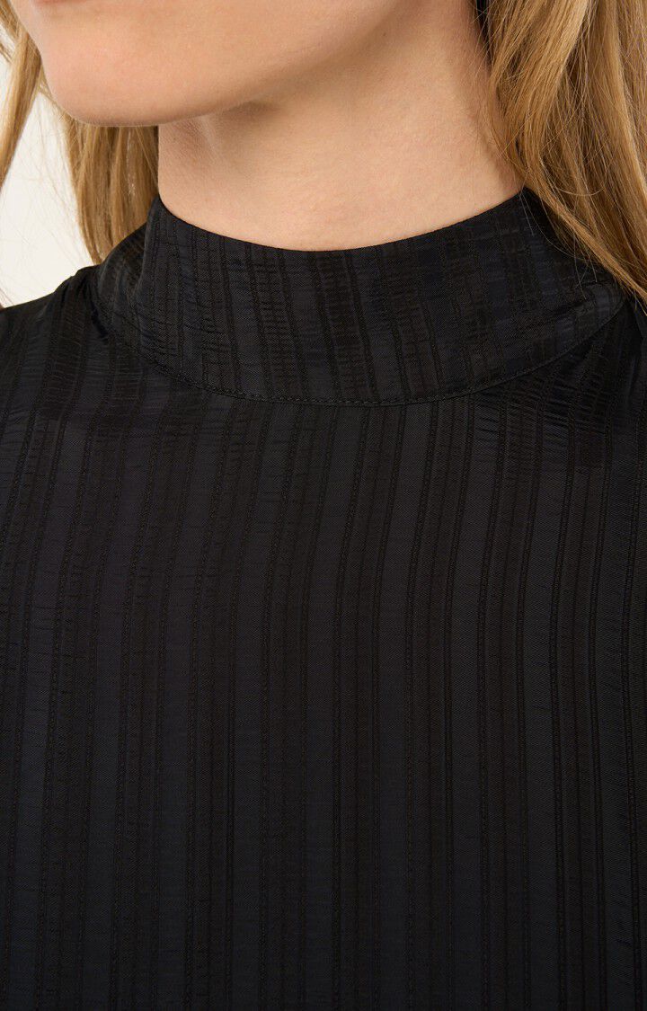 American Vintage - Robe ML Col Montant - Noir - Femme