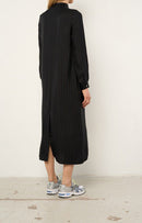 American Vintage - Vestido LS con cuello alto - Negro - Mujer