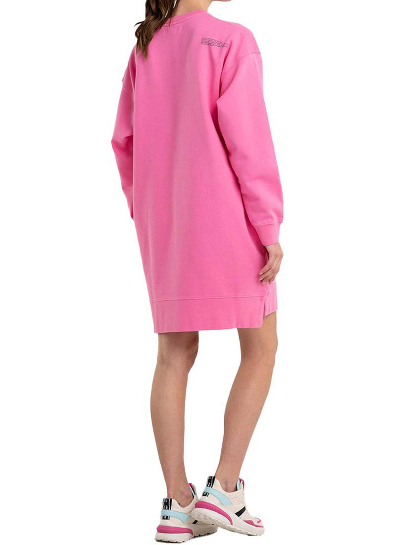 Replay - Robe Pull Col Rond - Pink Vamp - Femme