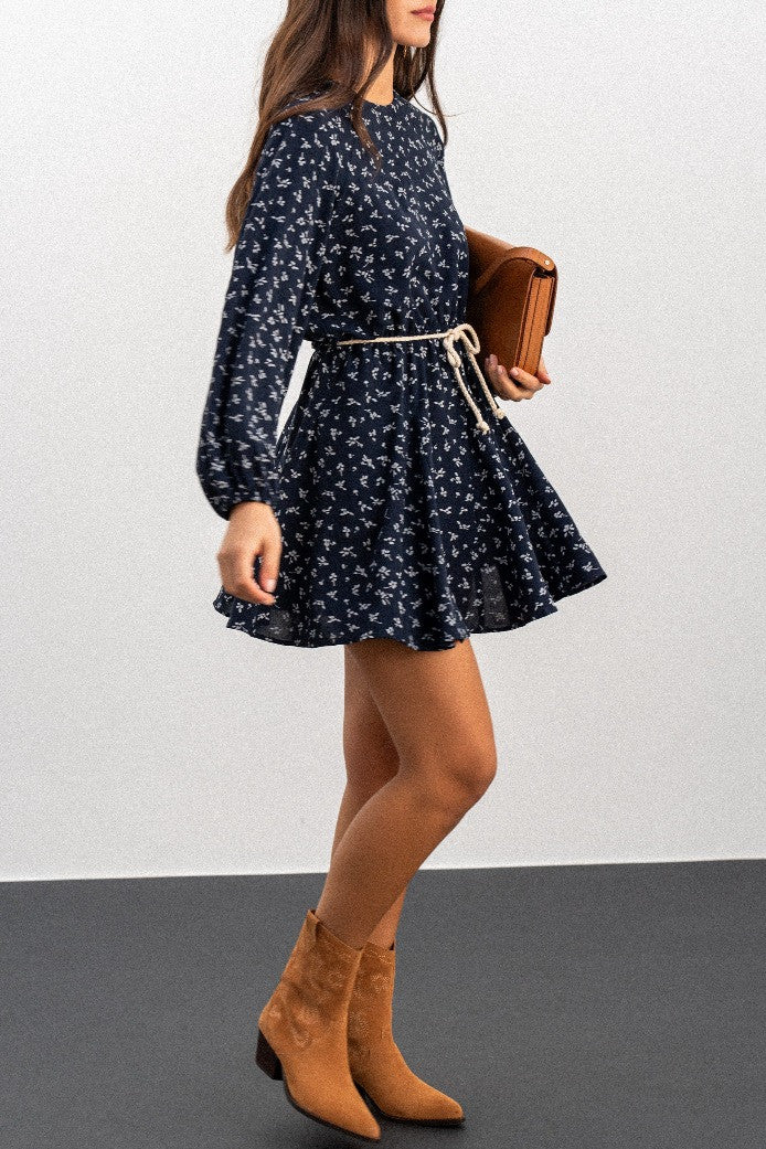 ROBE RADIA IMPRIMÉ PENTO MARINE