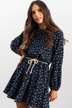 ROBE RADIA IMPRIMÉ PENTO MARINE