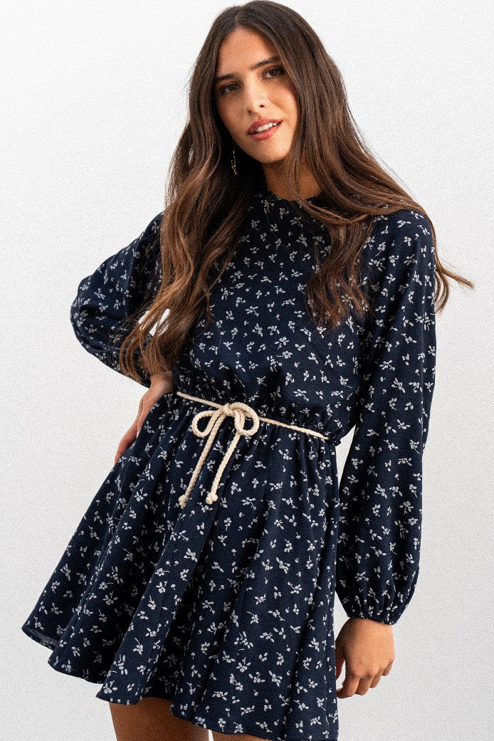ROBE RADIA IMPRIMÉ PENTO MARINE