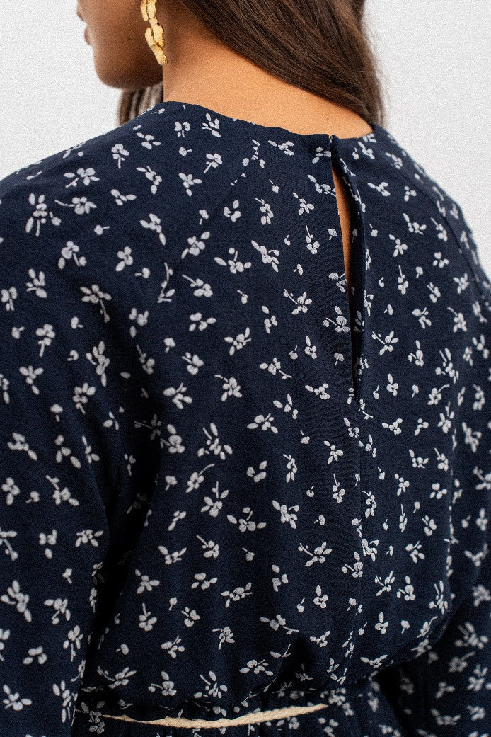 ROBE RADIA IMPRIMÉ PENTO MARINE