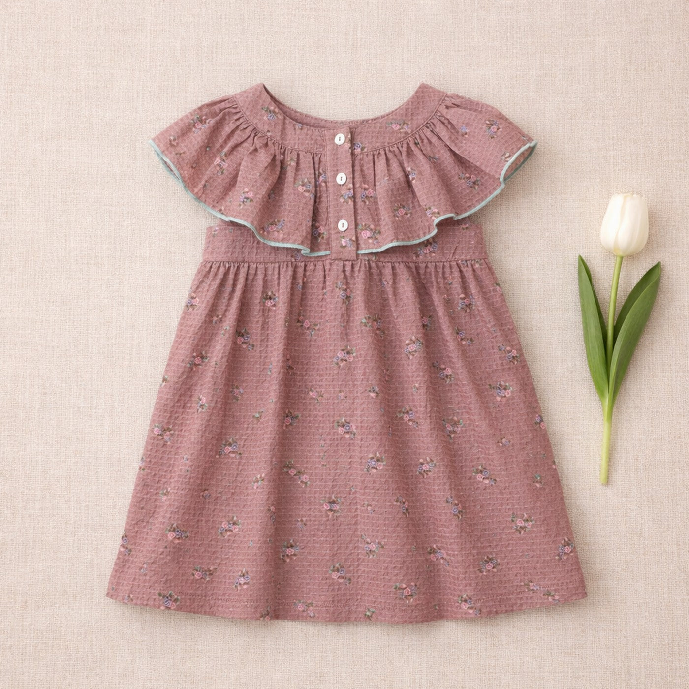 Robe Renée - Enfant Fille - Vieux Rose