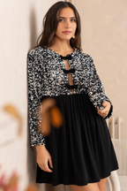 ROBE RÉNÉTA SEQUINS ARGENT