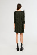 Claudie Pierlot - Vestido bordado Rififi - Verde bosque
